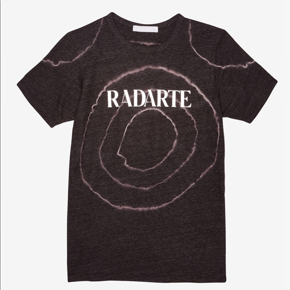 RARE RODARTE tee “radarte” silverfoil tiedye